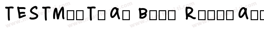 TESTMeiTuan Bold Regular字体转换